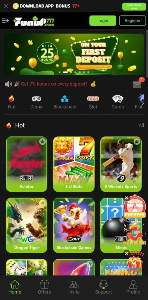 Funup777-Game-Officail-Homepage.apkreferral