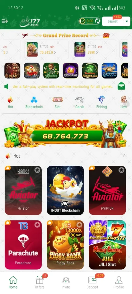 PK177 Game Homepage by APK Referral