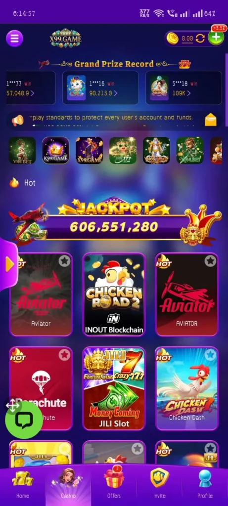 X99 Game Homepage Image by APKReferral