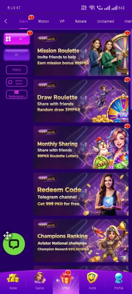 X99 Game Rewards Image by APKReferral